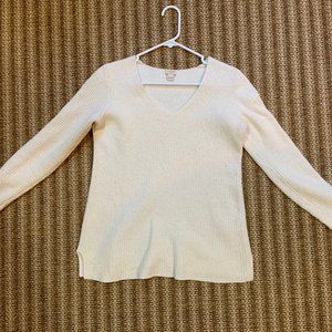 White J Crew Sweater